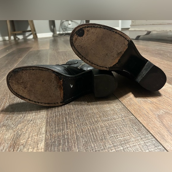 Frye Heeled Boots with Buckle Detail - Picture 5 of 9